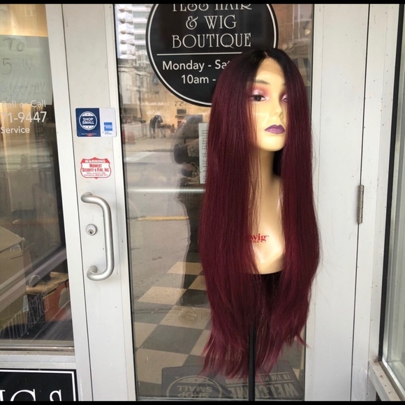 Red wine ombré lacefront  Wig2025 - Picture 5 of 8